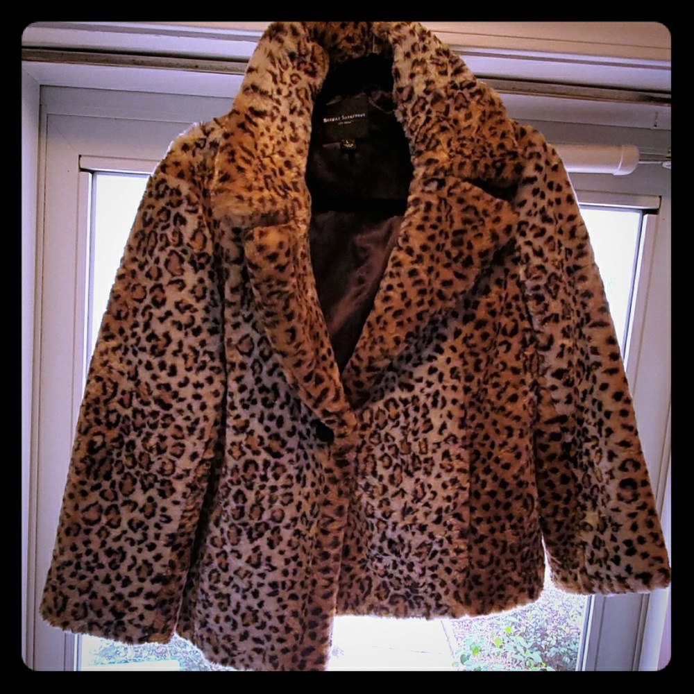 Cheetah fur blazer